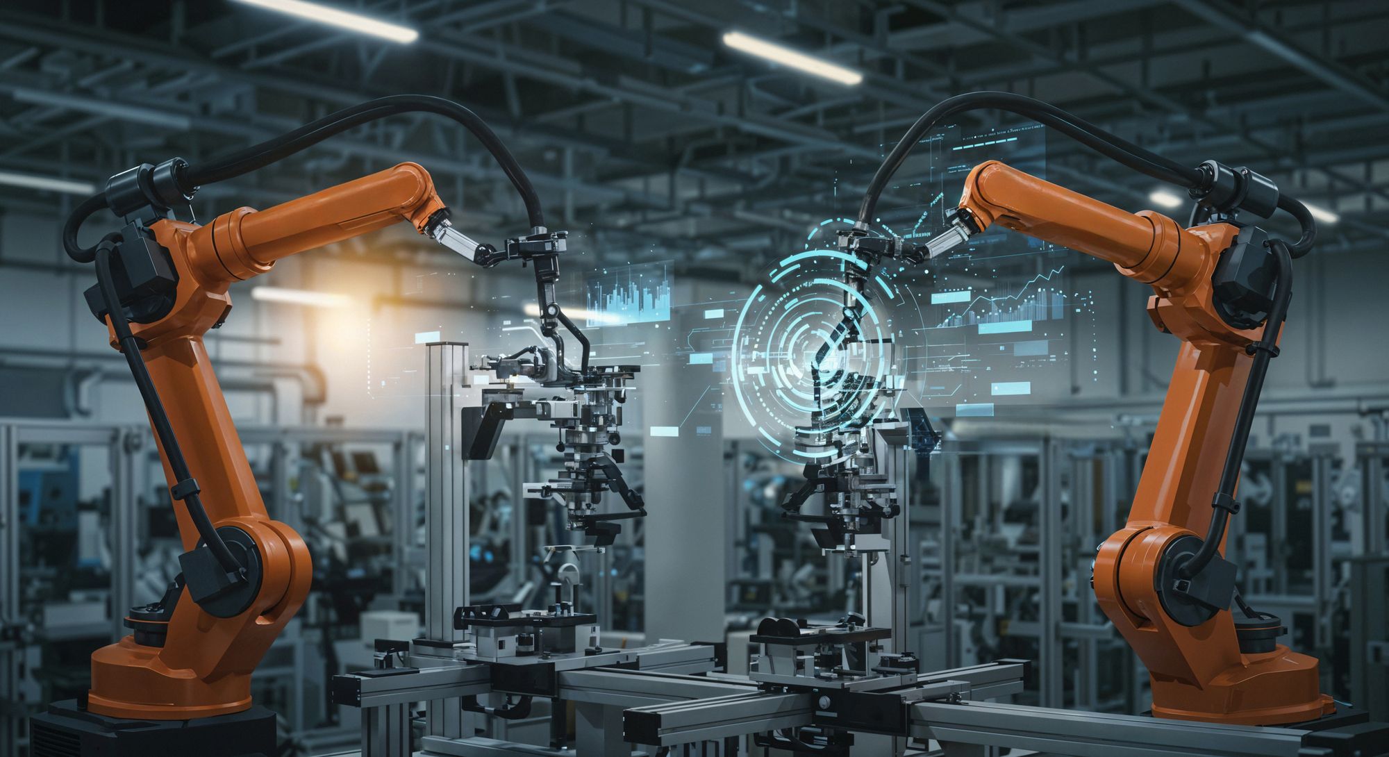 Robotic Arms in Modern Factory