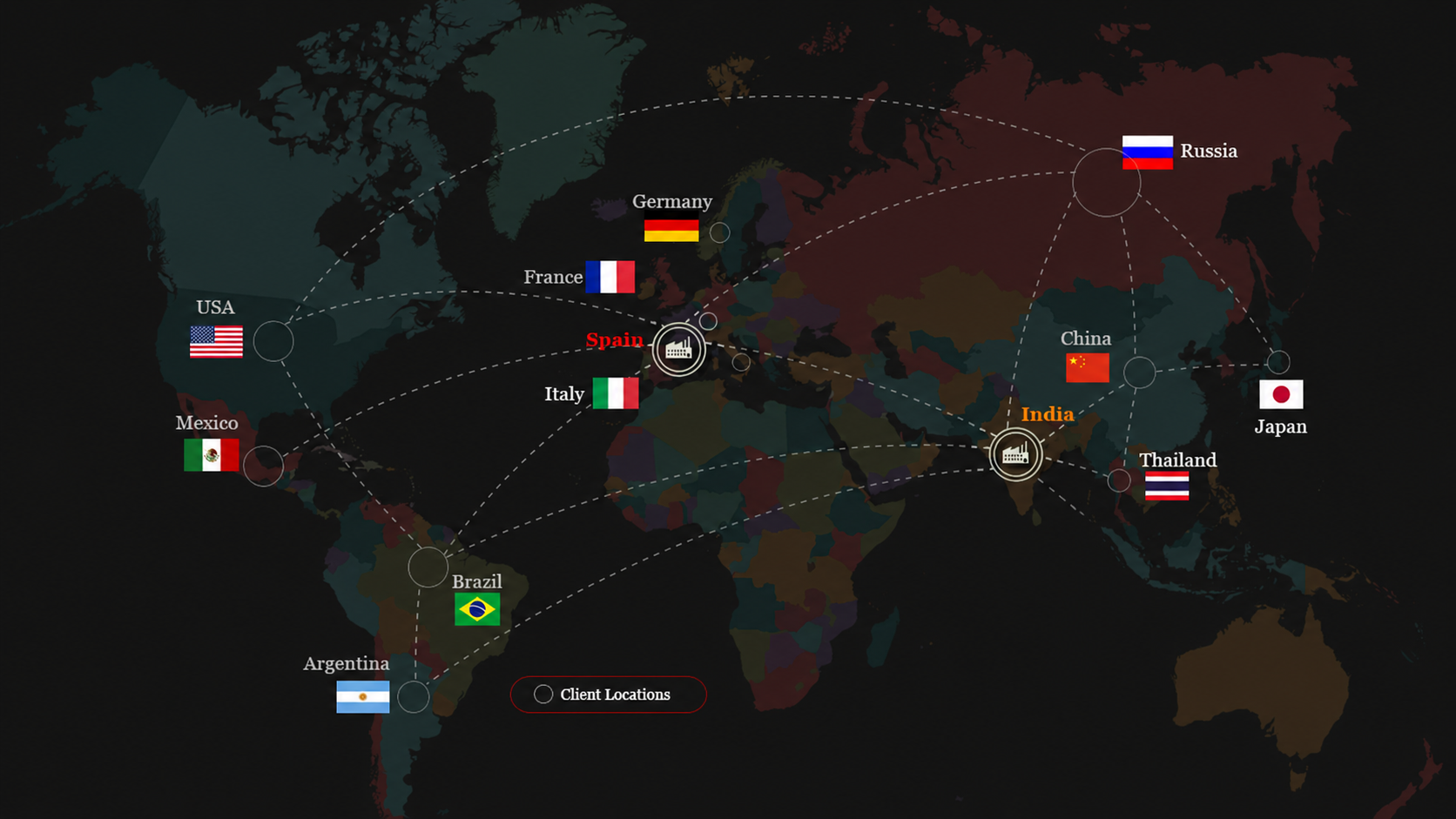 Global Export Destinations - Sanjeev Auto
